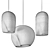 Sleek Metal Bucket Pendant Lamps 3D model small image 5