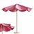 Title: Round Cantilever Outdoor Umbrella 3D model small image 1