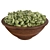 Organic Coffee Bean Bowl 3D model small image 1