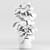 Green Oasis Indoor Plants Set 3D model small image 3