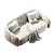 Elegance Canapé Sofa Set 3D model small image 1