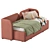 Velvet Terra Bed, Amaliawoo 3D model small image 5