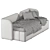 Velvet Terra Bed, Amaliawoo 3D model small image 6