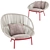 Elegant Petalo Armchair: Modern Comfort 3D model small image 1