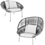 Elegant Petalo Armchair: Modern Comfort 3D model small image 13