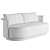 Modern Two-Tone Park Sofa 3D model small image 6