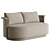 Contemporary Park Sofa in Two Color Options 3D model small image 1