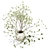 Elegant Floral Arrangement Sculpture 3D model small image 3