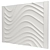 Wave 8 Decorative Panel 3D model small image 2