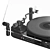 Clear Black Vinyl Turntable 3D model small image 4