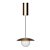 Dome LED Pendant Light Fixture 3D model small image 3