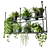 Hanging Shelf with Plants, Kitchen 3D model small image 1