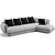 Trussardi Casa Nebula Sofa (364 cm) 3D model small image 2