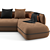 Trussardi Casa Nebula Sofa (364 cm) 3D model small image 6