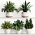 High-Quality Indoor Plant Shelf Set 3D model small image 1