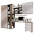 Sleek Modular Bookshelf Set 3D model small image 2