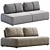 Elegant Sofa Puff In Mood 3D model small image 6