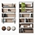 Modular High-Quality Bookcases 3D model small image 1