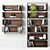 Modular High-Quality Bookcases 3D model small image 3