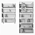 Modular High-Quality Bookcases 3D model small image 7