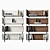 Modular High-Quality Bookcases 3D model small image 9