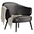 Boconcept Charlotte Chair Modern Design 3D model small image 6