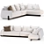 Natuzzi Mirai Set 2 Sectional 3D model small image 1