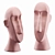 Sleek Modern Face Sculpture 3D model small image 5