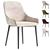 Acosta Grey Velvet Dining Chair 3D model small image 1