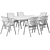 Contemporary Dining Chair & Table 3D model small image 7