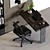 Modern Office Furniture Collection 3D model small image 4