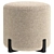 Elegant Manley Pouf for Home 3D model small image 2