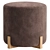 Elegant Manley Pouf for Home 3D model small image 3