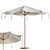  Stylish Round Cantilever Umbrella 3D model small image 1