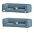 Cabana Sofa with Integrated Table 3D model small image 4