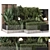 Modern Backyard Landscaping Set 3D model small image 1