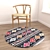  Round Rug Set with Variants 3D model small image 6