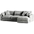 Sherlock Cloud Corner Sofa Bed 3D model small image 2