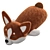 Corgi Plush Toy with Hair Simulation 3D model small image 1