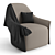 Luxurious Trussardi Casa Armchair 3D model small image 3