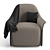 Luxurious Trussardi Casa Armchair 3D model small image 4