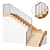 Modern Staircase Collection 27 3D model small image 7