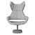 Sleek Zanotta Evolution Armchair 3D model small image 4