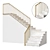 Marble Staircase Marvel 28 3D model small image 1