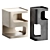 Modern Bedside Table Set: Broome Sandoval 3D model small image 4