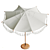 Stylish Outdoor Cantilever Umbrella 3D model small image 2