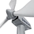 Modular Vertical Wind Turbine 3D model small image 3