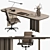 Executive Office Desk - Elegant Design 3D model small image 1