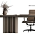 Executive Office Desk - Elegant Design 3D model small image 6