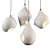 Nature-inspired Pendant Light Fixture 3D model small image 1